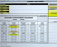 Custom Programmed Scheduling System